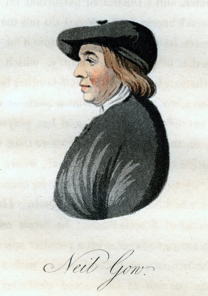 Neil Gow, skotsk violinspiller, 1800. af William Green