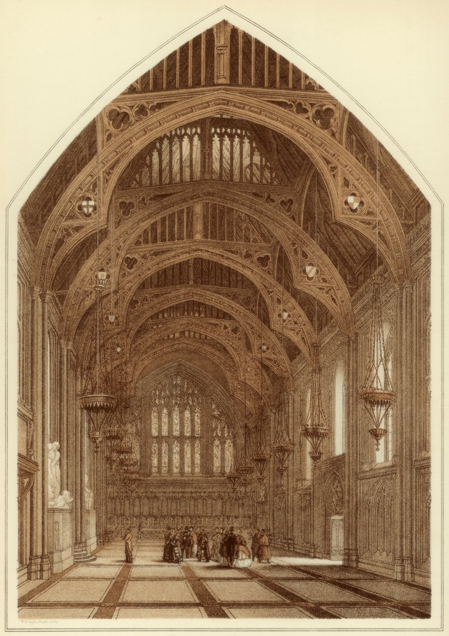 Guildhall interiør, City of London, 1886 af William Griggs