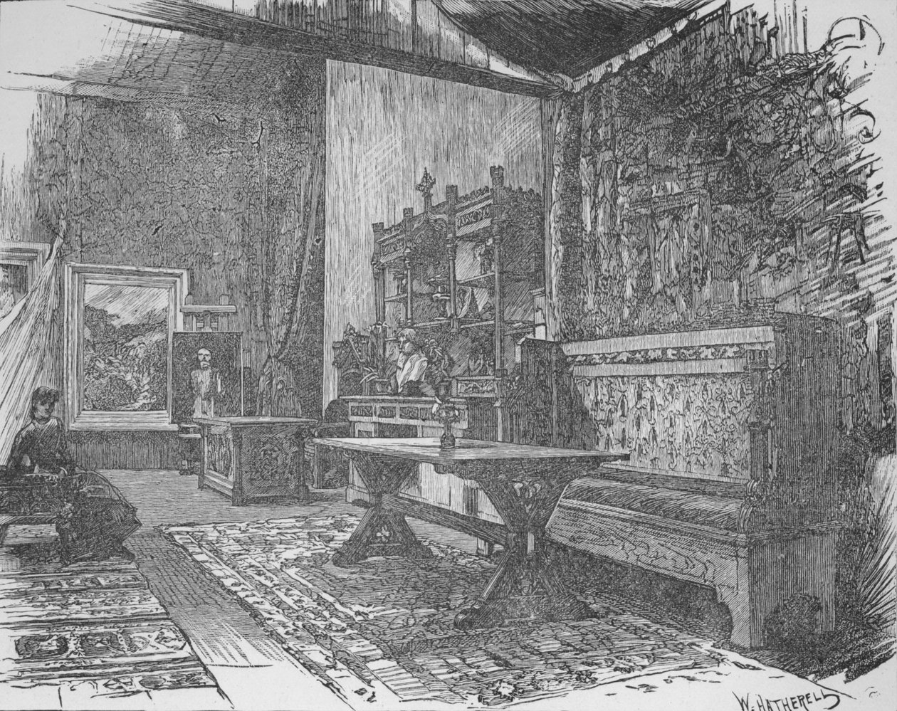 Origin Studio, 1890 af William Hatherell