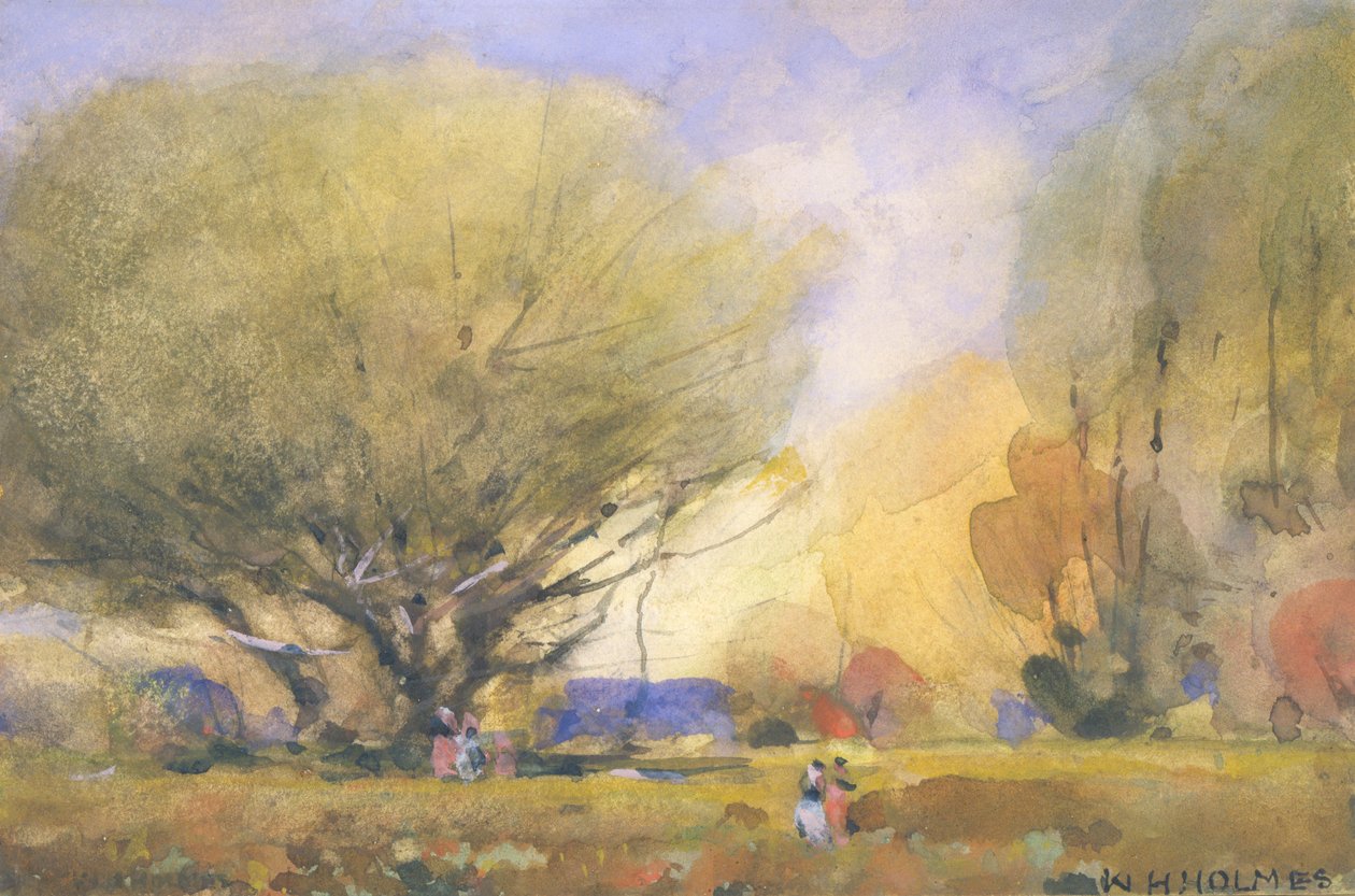Sommerscene, ca. 1920. af William Henry Holmes