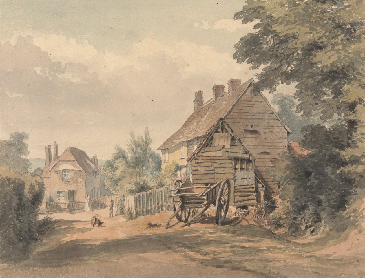 En Gade i en Landsby af William Henry Hunt