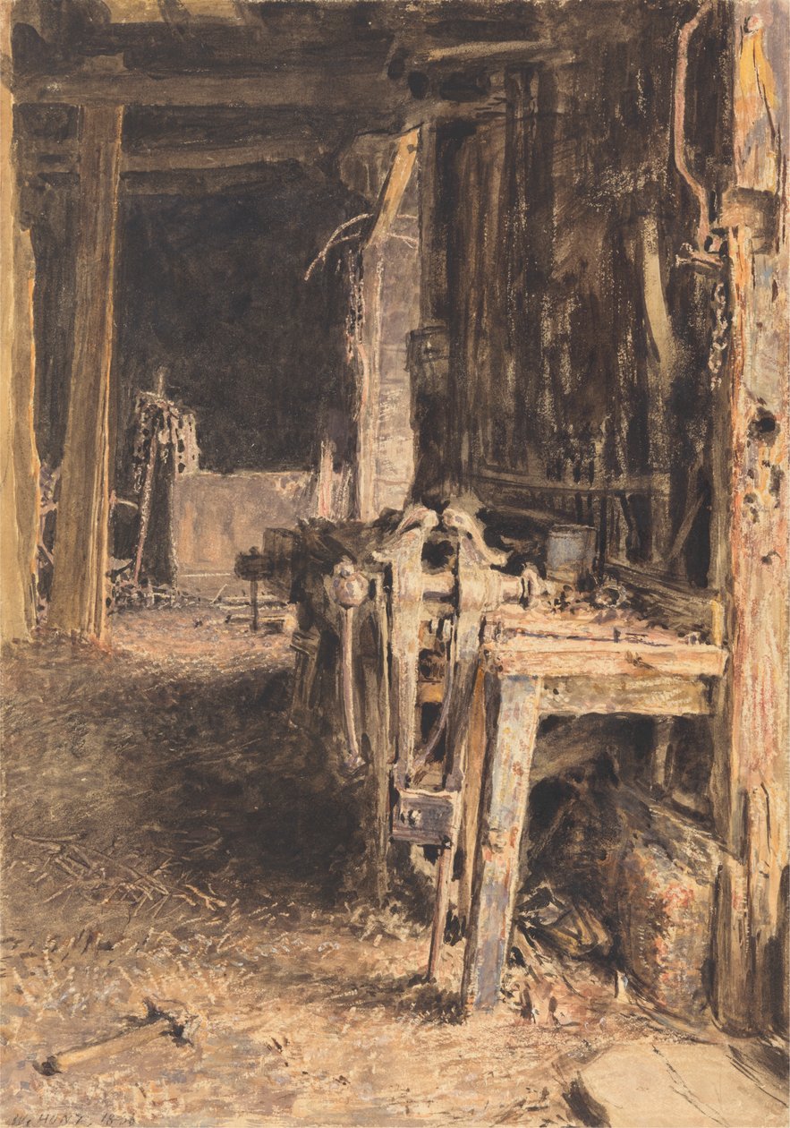 Børne interiør af William Henry Hunt