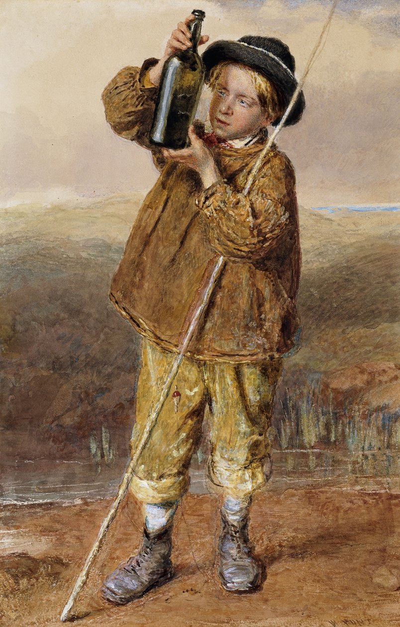 Den unge lystfisker, af William Henry Hunt