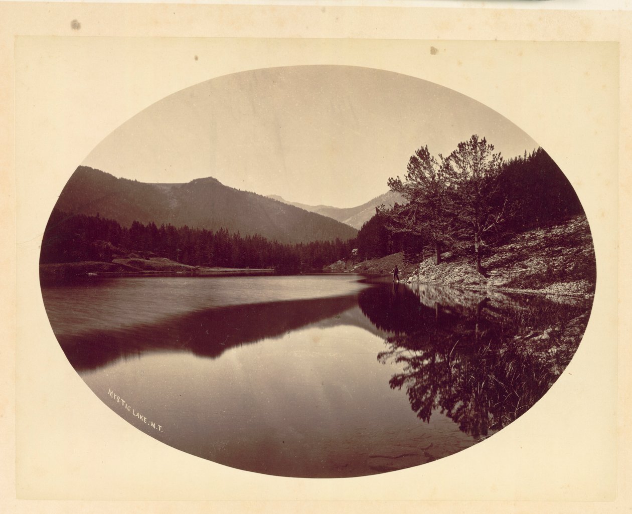 Mystic Lake, M.T., 1872. af William Henry Jackson