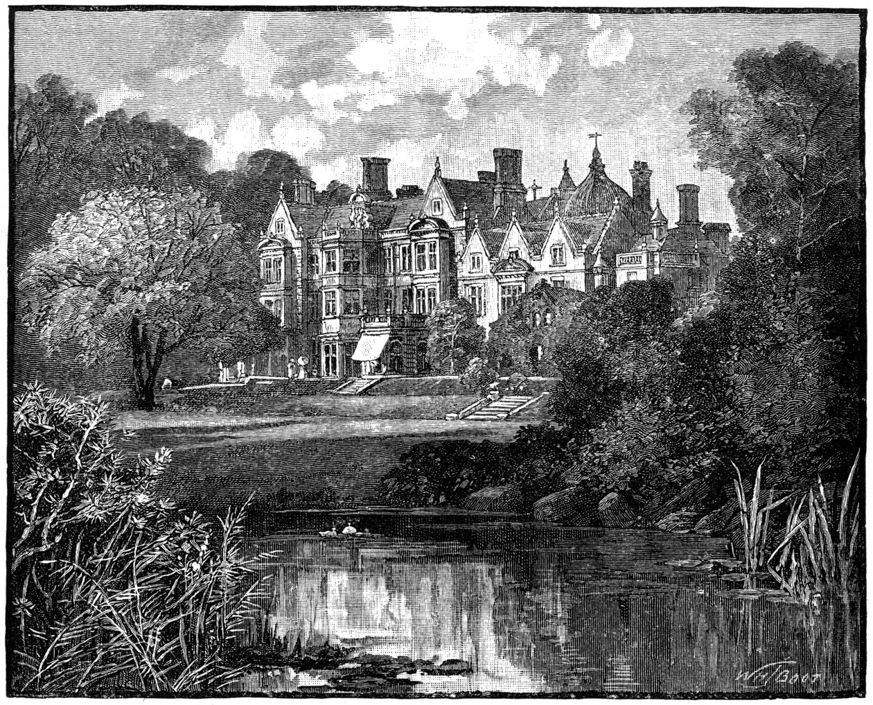Sandringham House, Norfolk, 1900. af William Henry James Boot