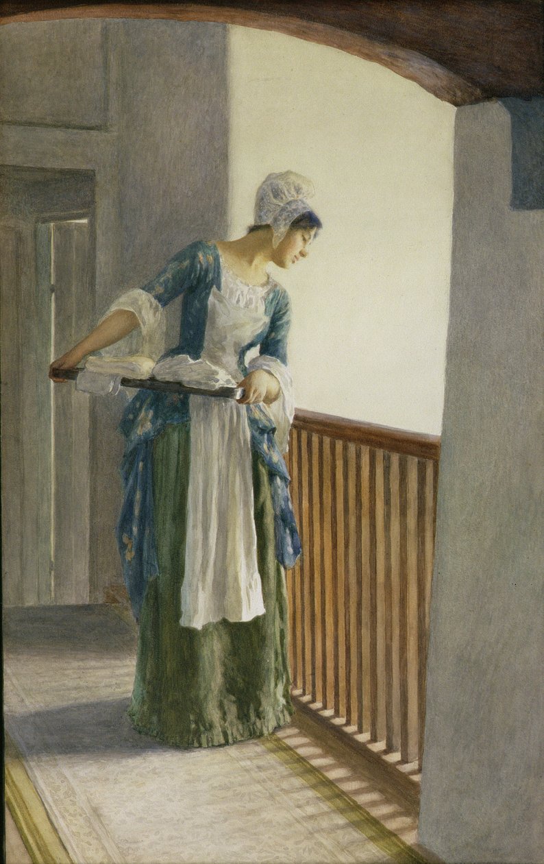 Vaskepigen, ca. 1920 af William Henry Margetson