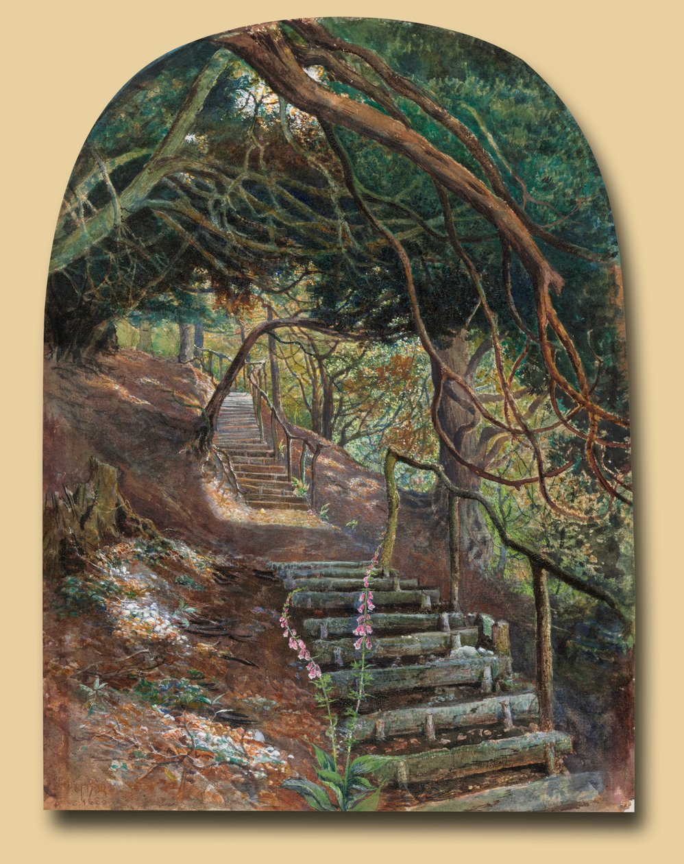 Trin i en have af William Henry Millais
