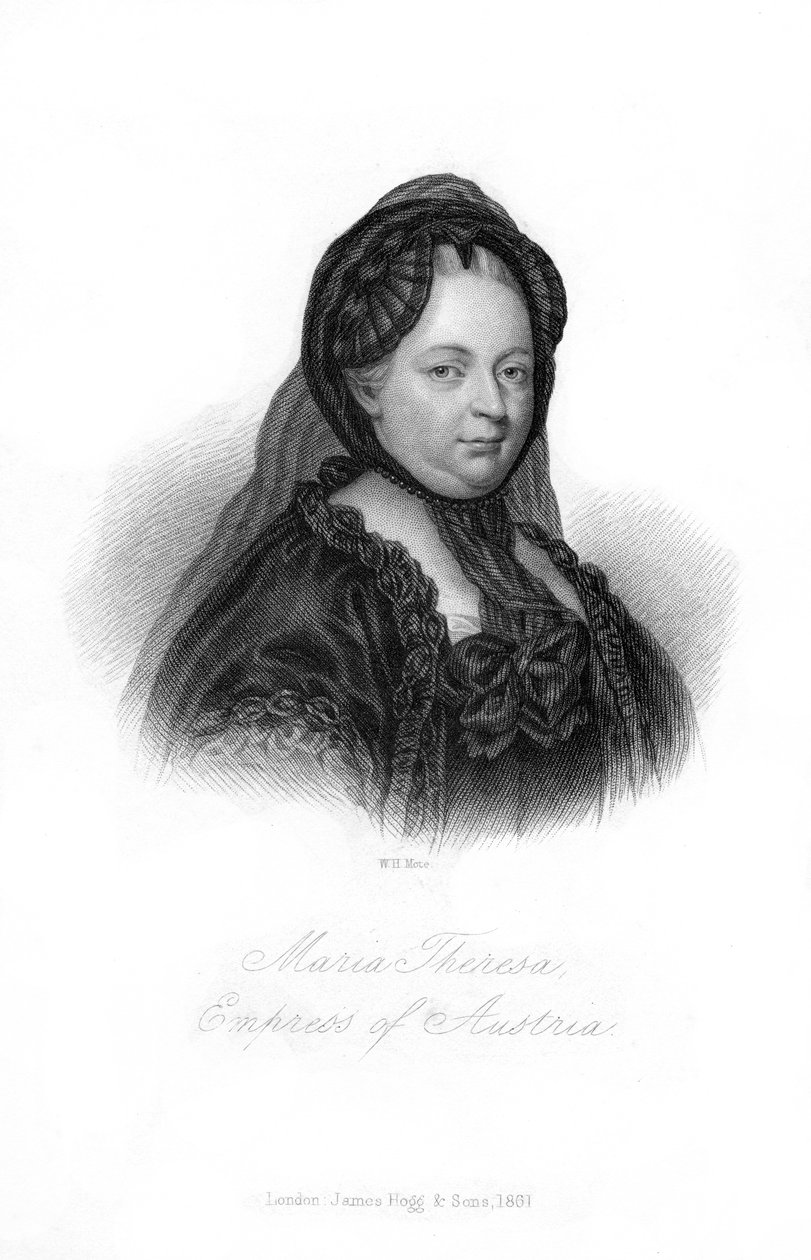 Maria Theresa, ærkehertuginde af Østrig, 1861. af William Henry Mote