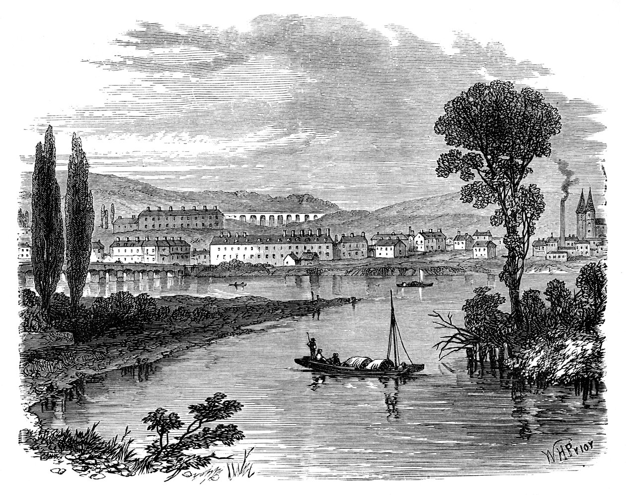 Sedan, 1800-tallet. af William Henry Prior