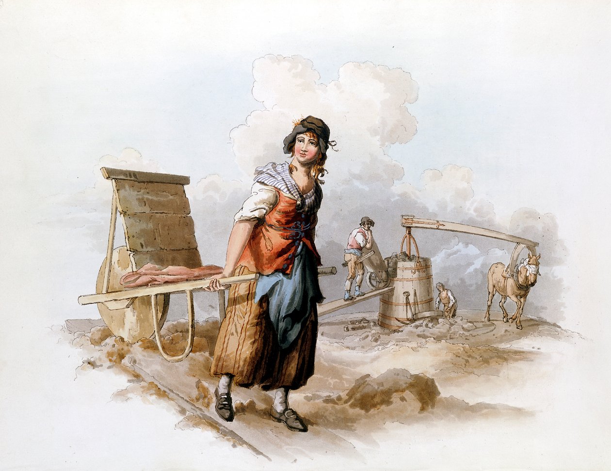 Brickfield, 1808 af William Henry Pyne
