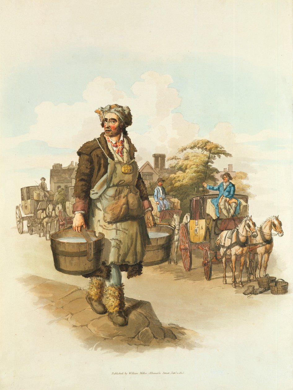 Vandbærer, 1808 af William Henry Pyne