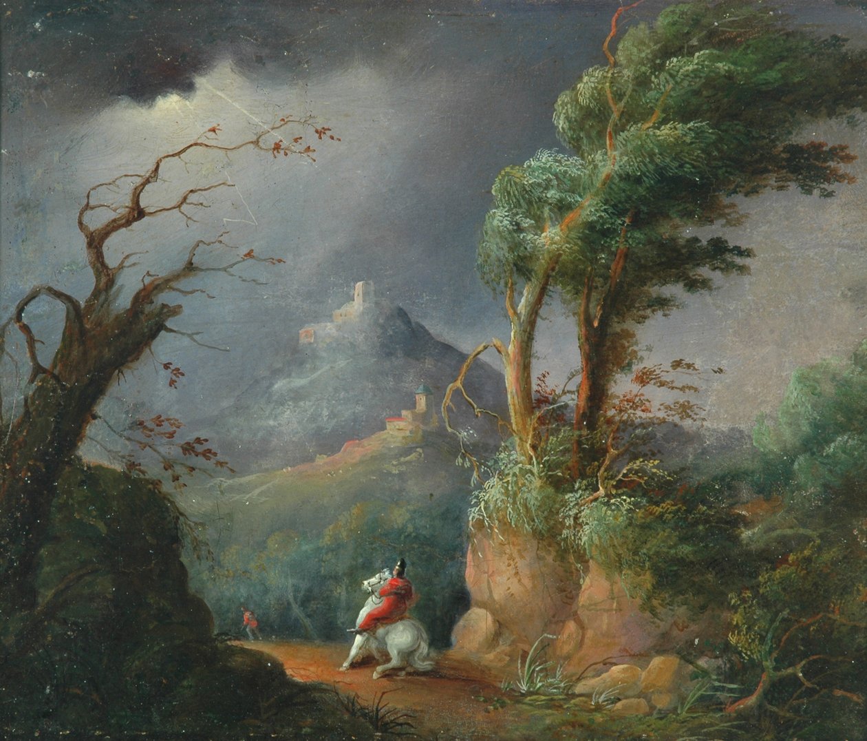 Et tordenvejr (oliemaleri ombord) af William Hilton
