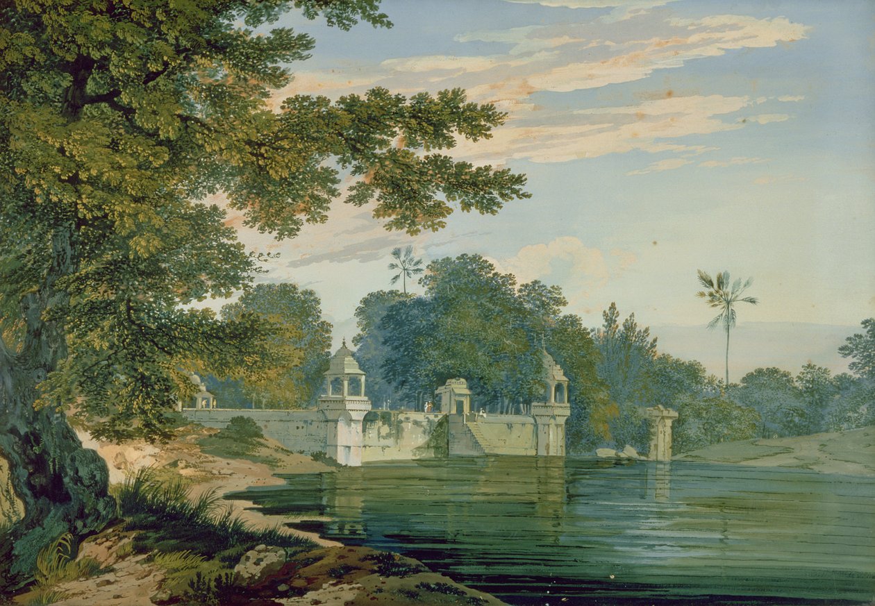 En udsigt nær Agra, ca. 1780 af William Hodges