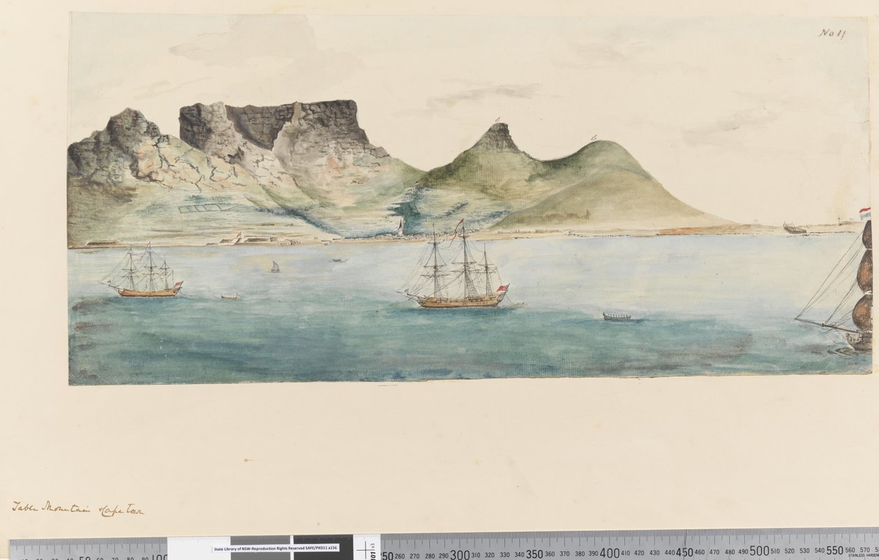 Side 11 Taffelbjerget, Cape Town af William Hodges