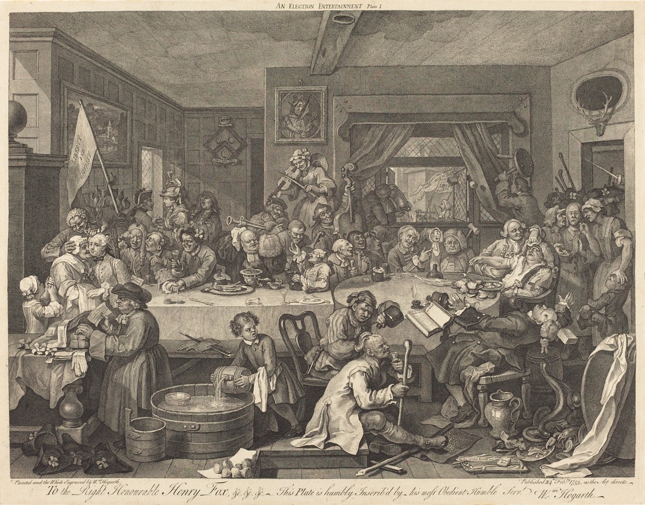 En valgunderholdning af William Hogarth