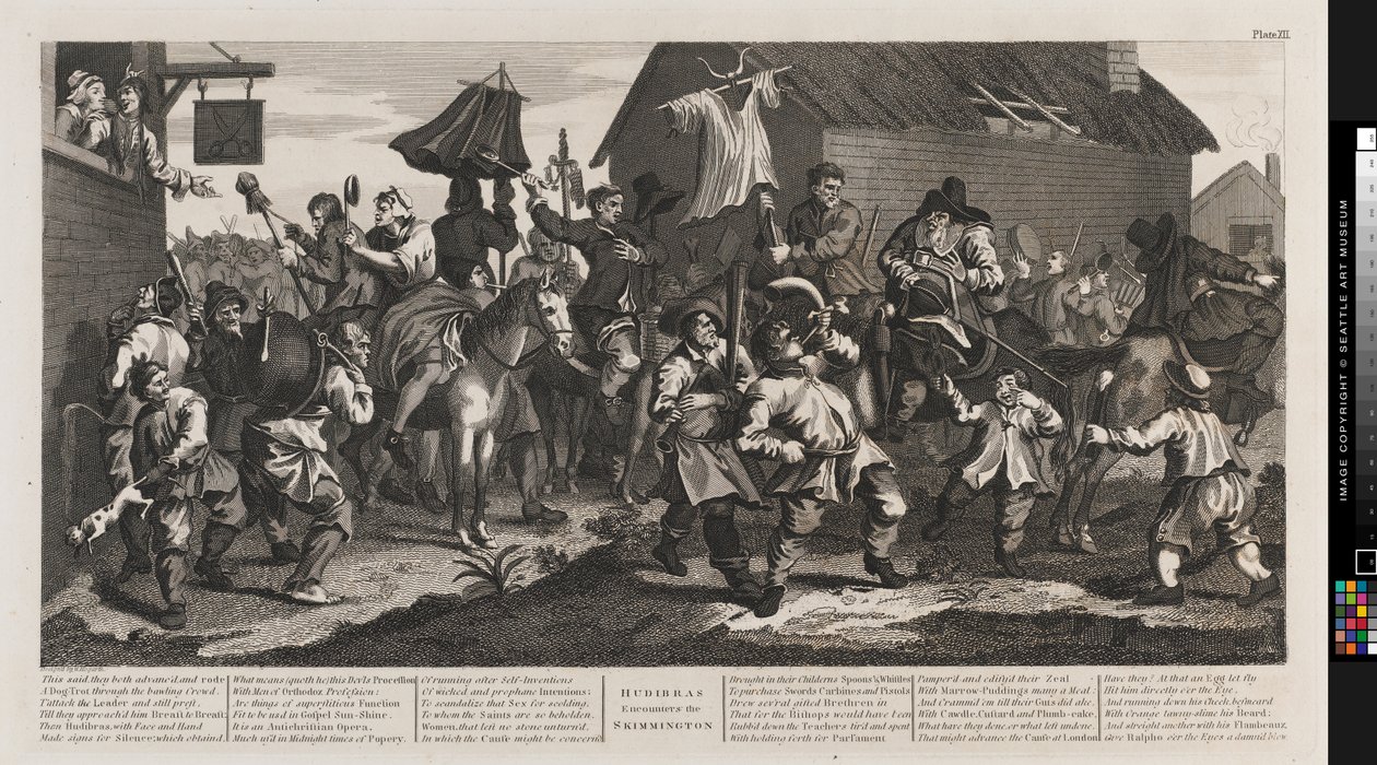 Hudibras og Skimmington af William Hogarth
