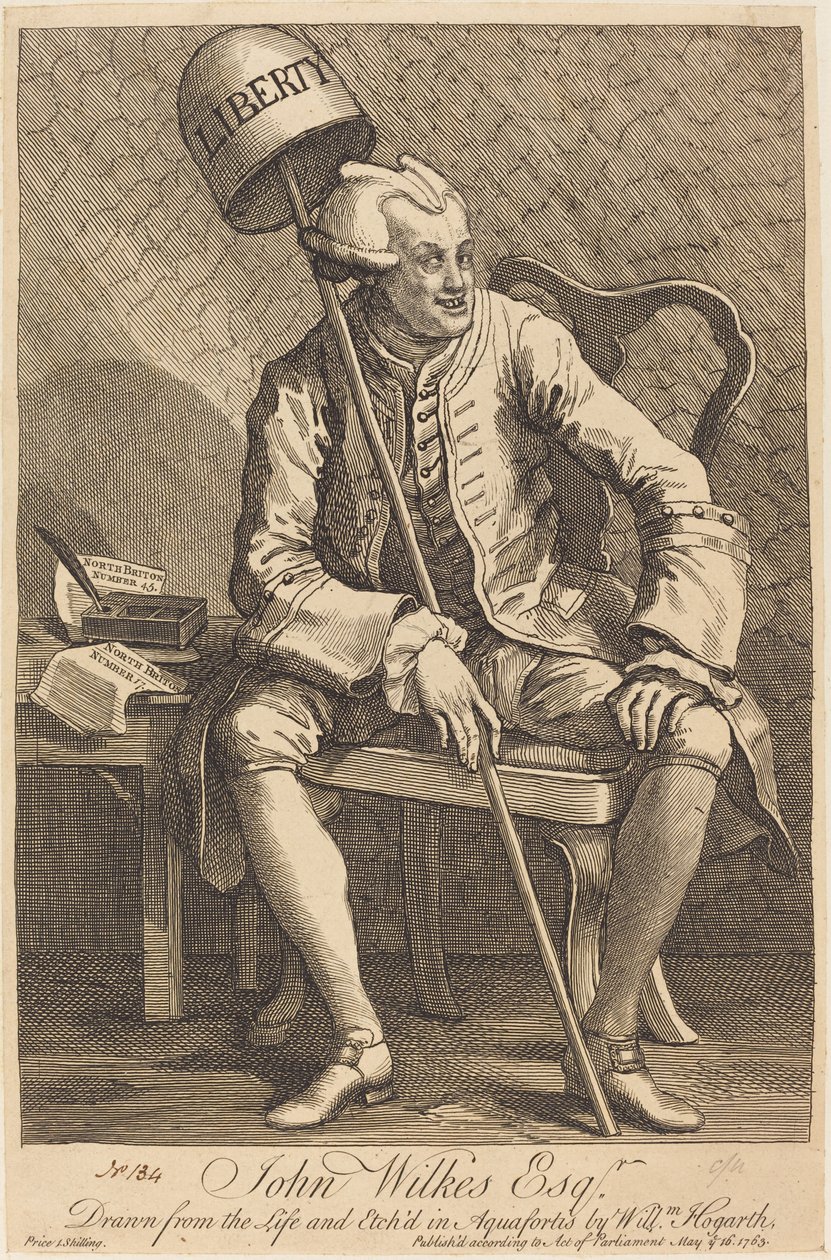 John Wilkes Esq. af William Hogarth