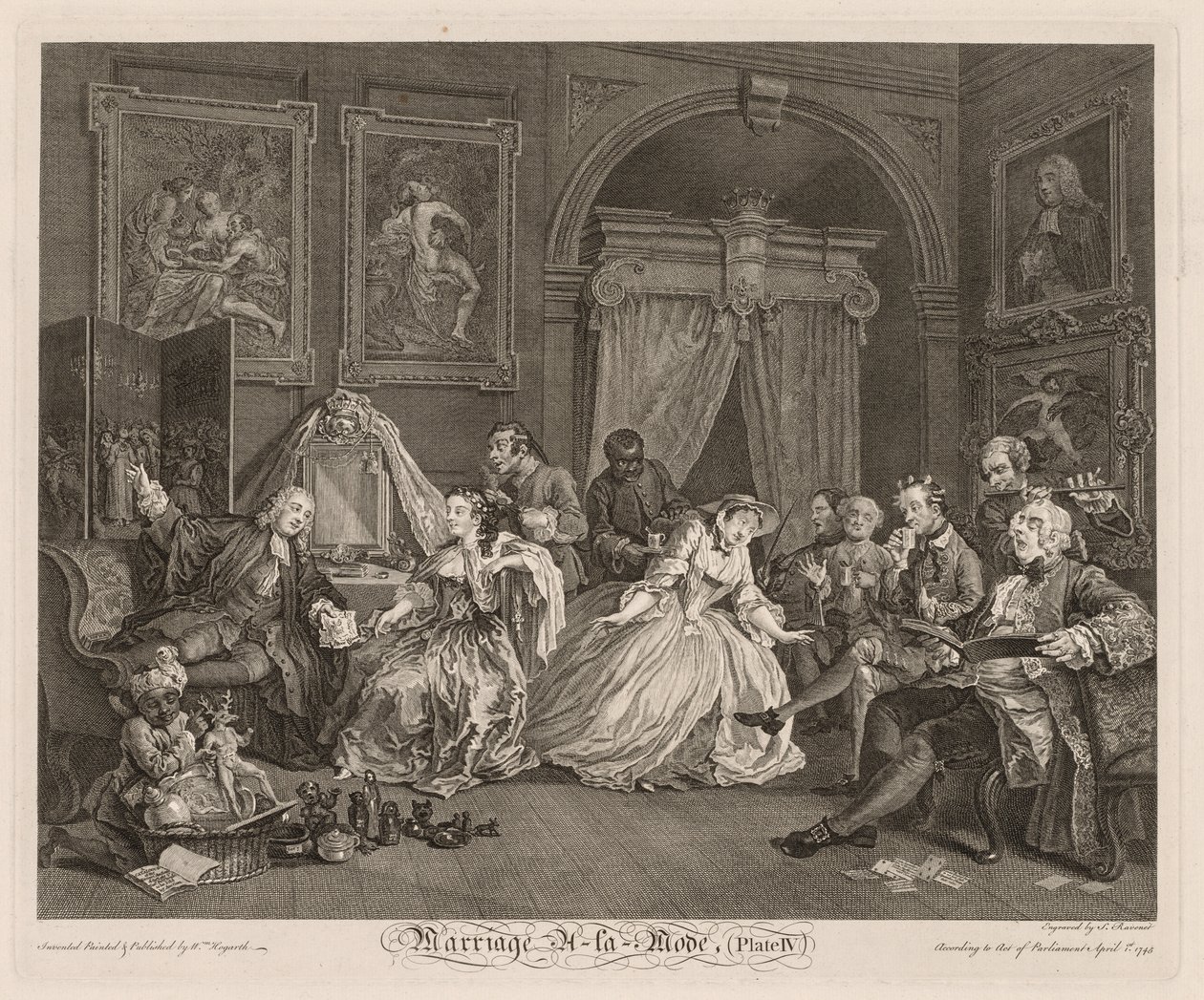 Moderigtigt ægteskab: Toiletscenen af William Hogarth