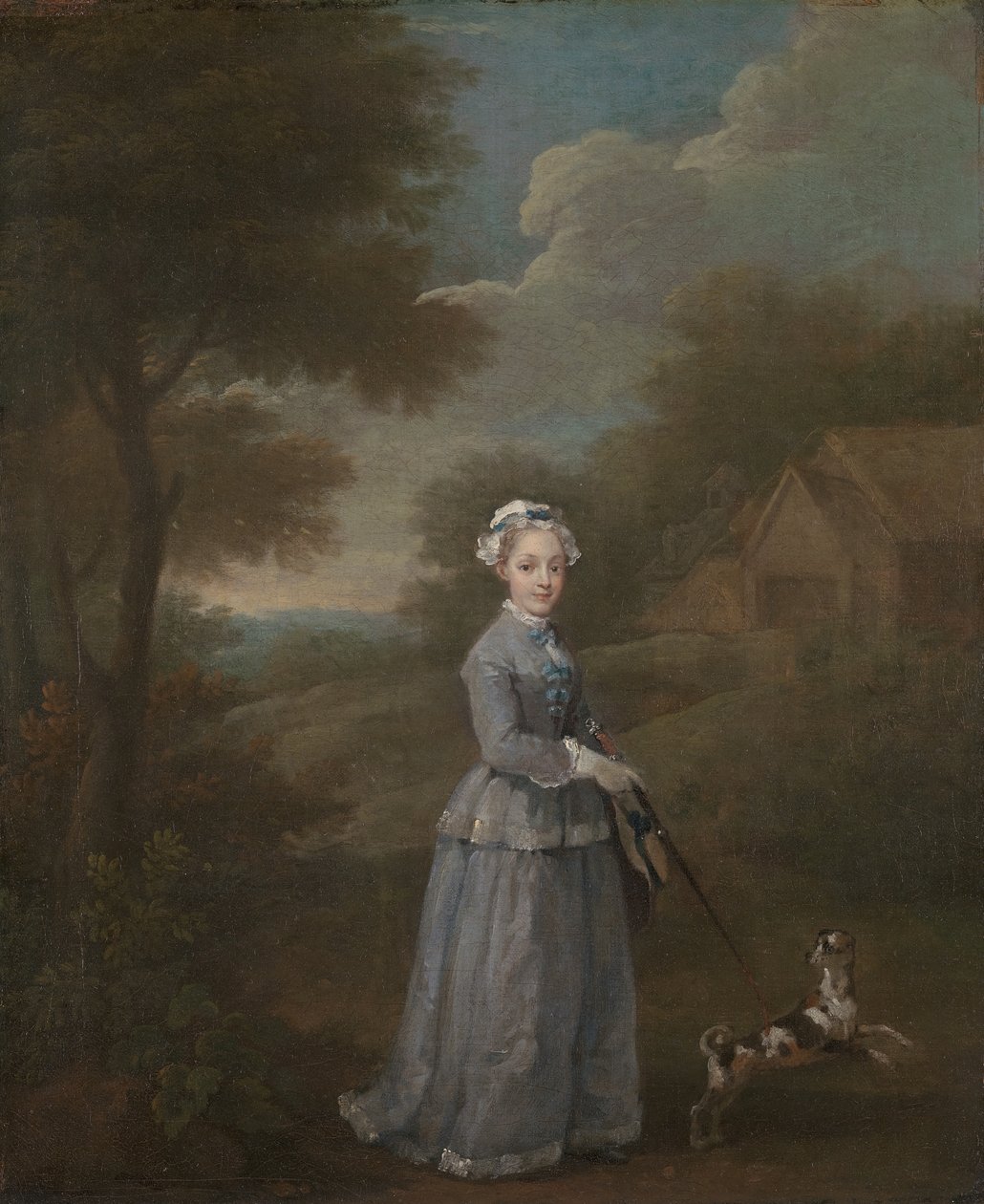 Miss Wood, ca. 1730. af William Hogarth