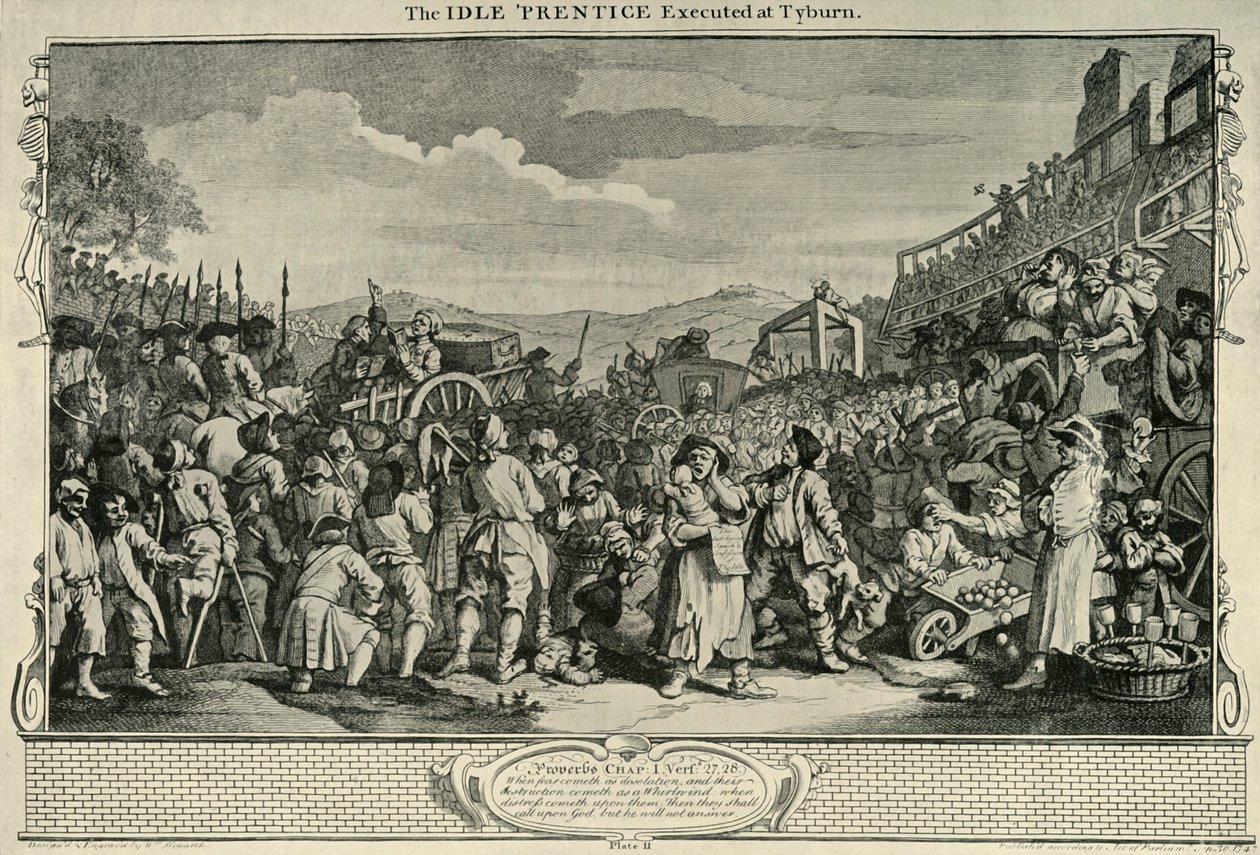 På vej til Tyburn, 1747, 1925. af William Hogarth