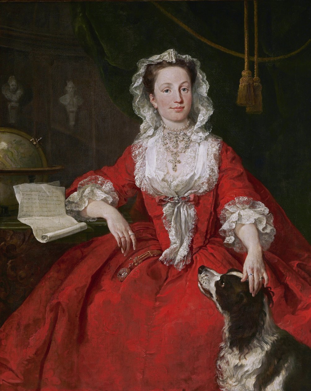 Portræt af Miss Mary Edwards af William Hogarth