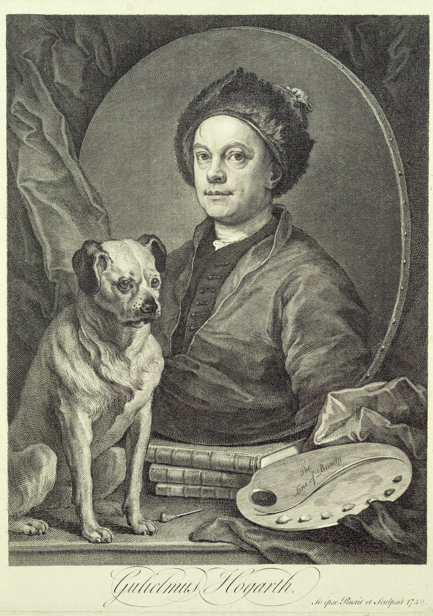 Selvportræt, 1749 af William Hogarth
