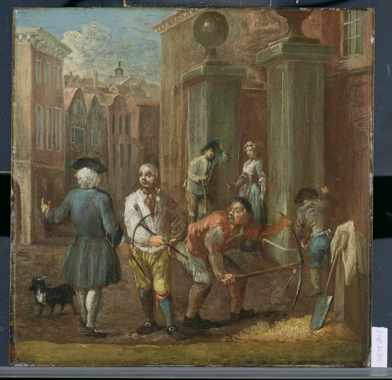 Tegn for en Pavior, ca. 1725 af William Hogarth