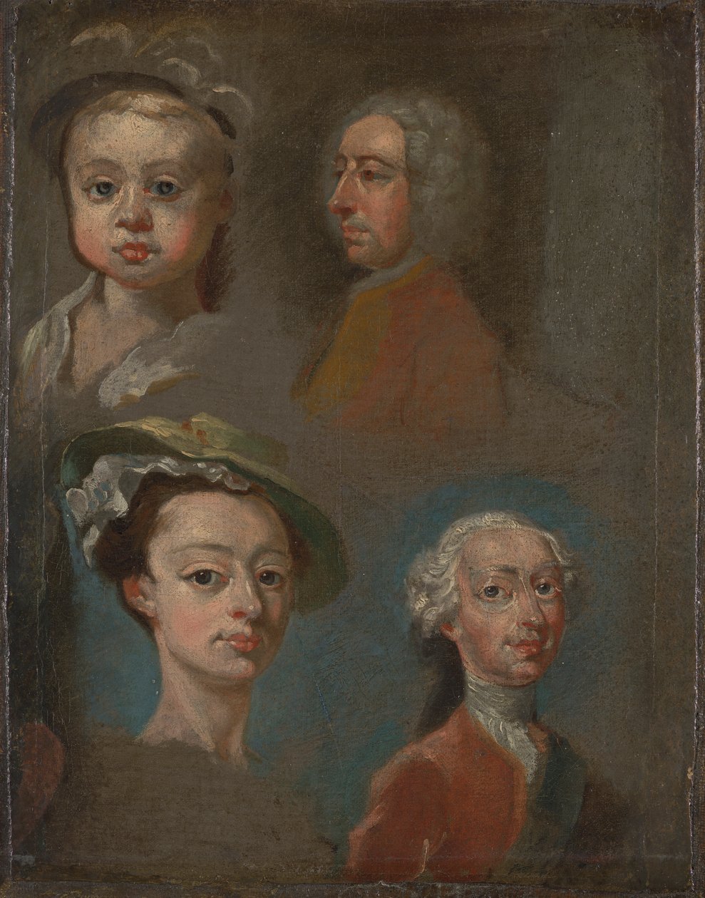 Studier af hoveder af William Hogarth