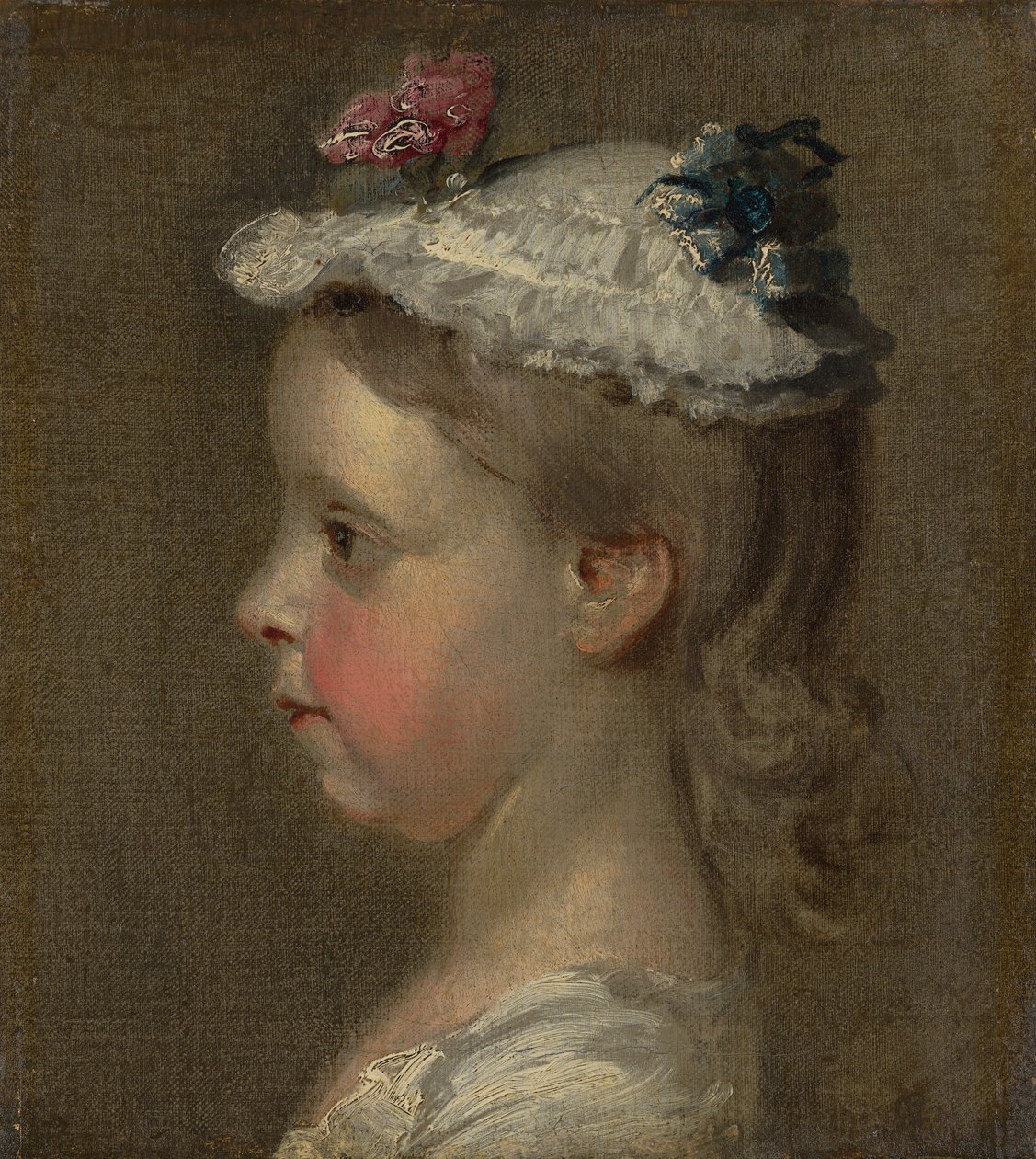 Studie af en piges hoved af William Hogarth