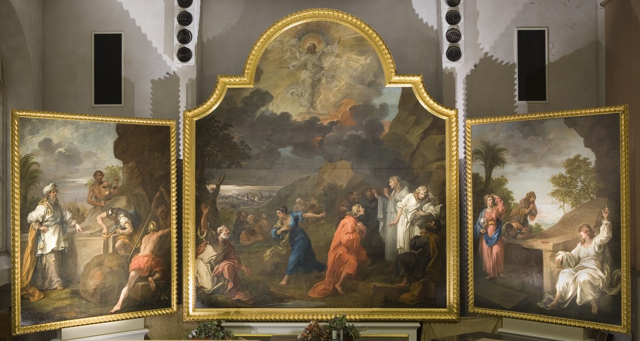 St Mary Redcliffes altertavle (triptykon) af William Hogarth