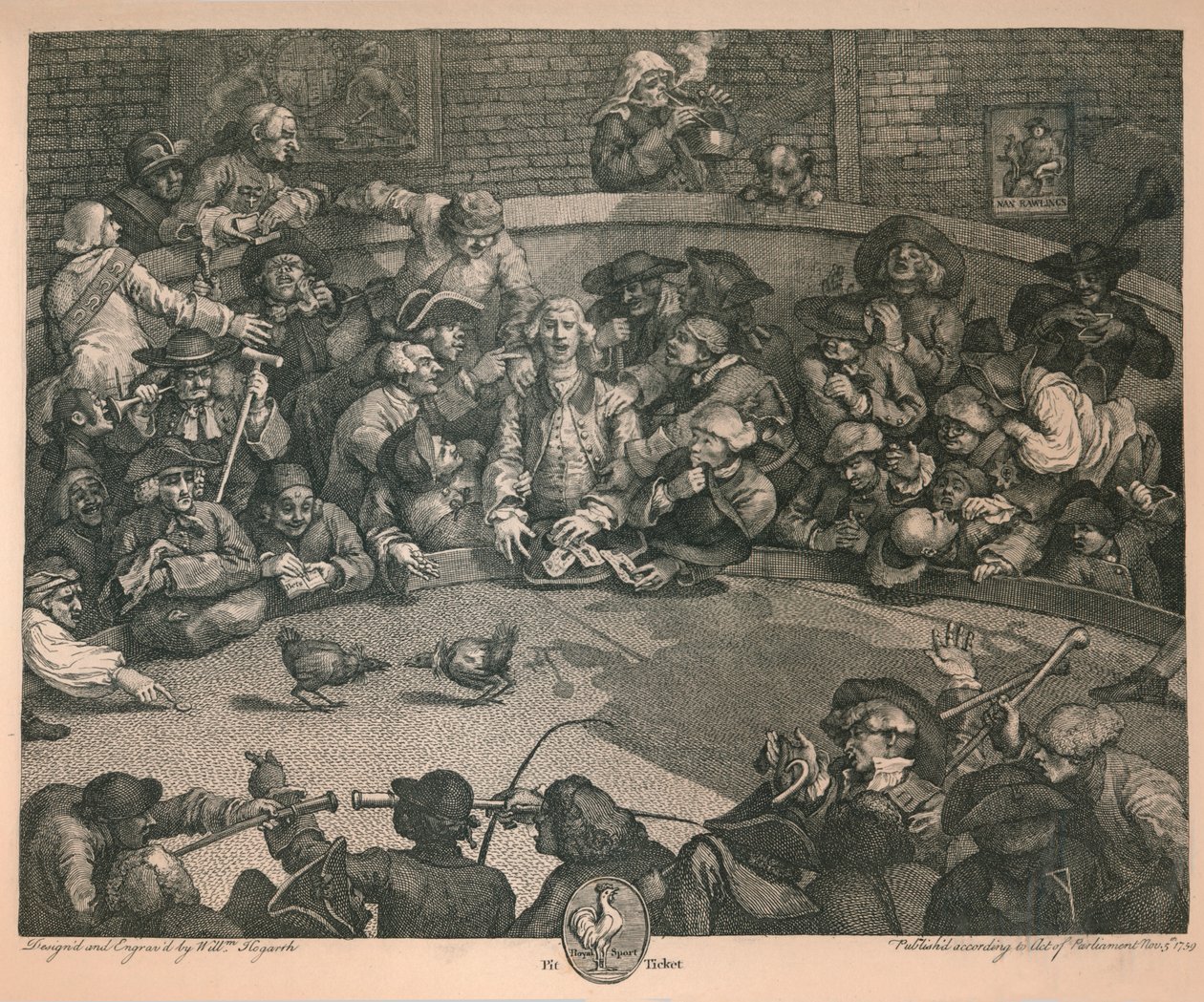 Cockpit, 1759. af William Hogarth
