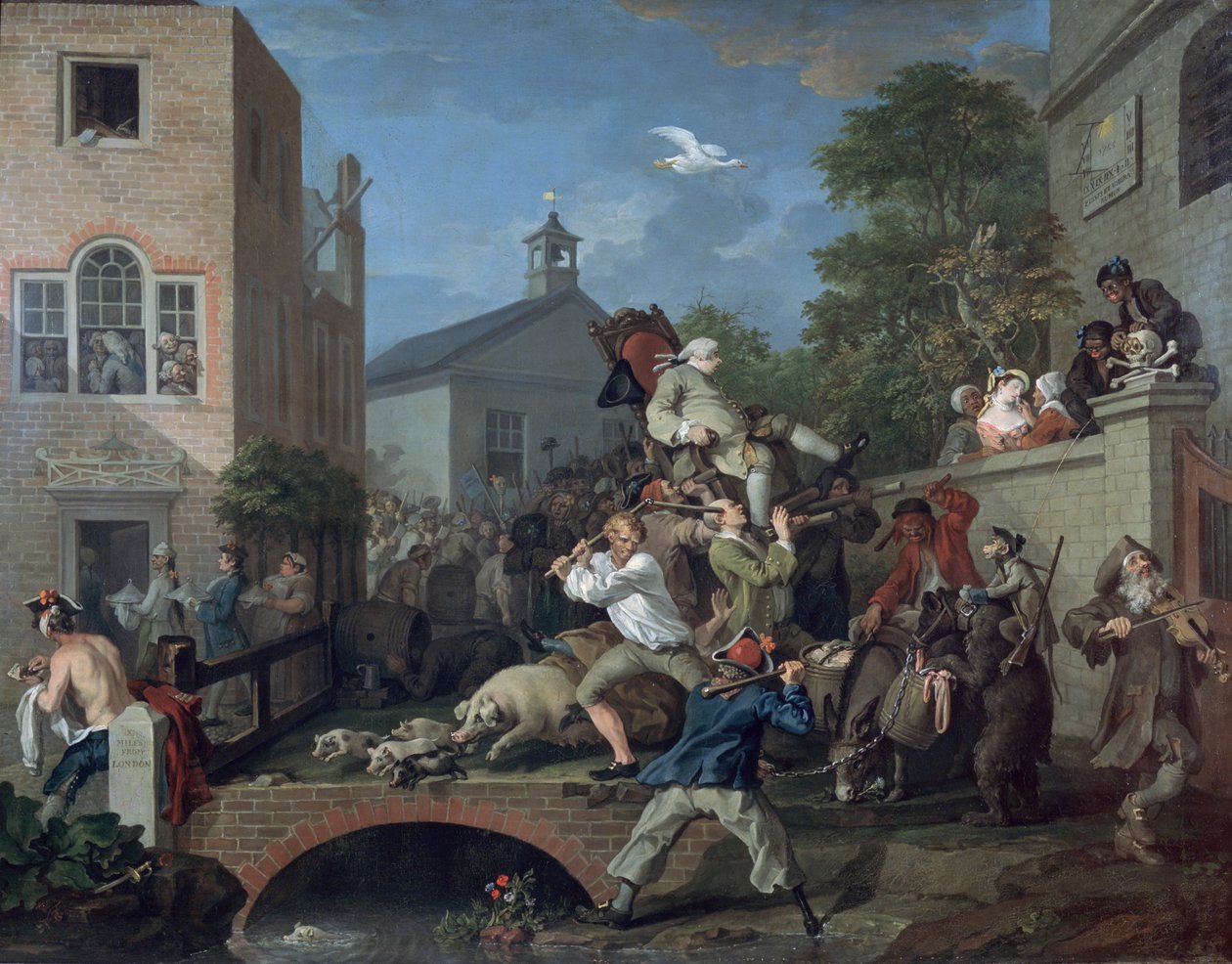 Valget IV som formand for medlemmet, 1754-55 af William Hogarth