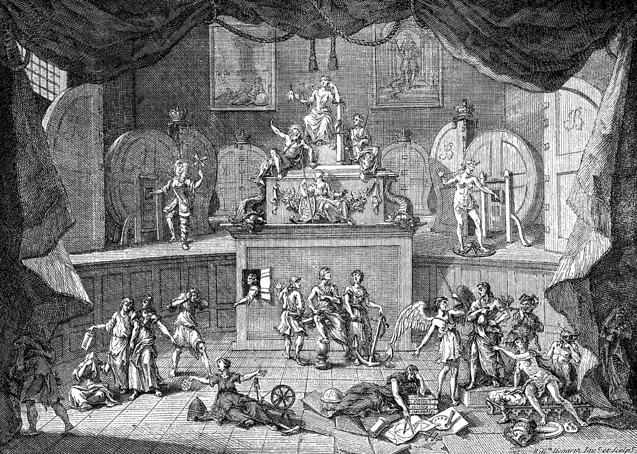Lotteriet, 1721. af William Hogarth