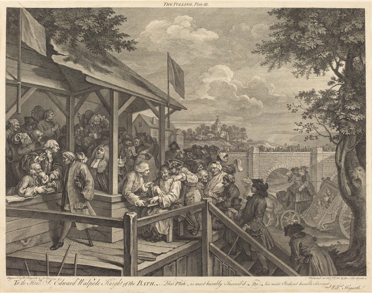 Afstemningen af William Hogarth and Francois Morellon de La Cave