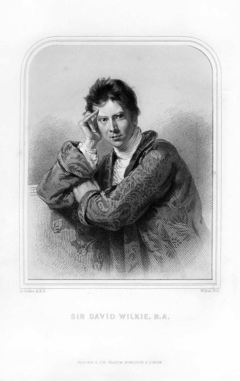 Sir David Wilkie, skotsk maler, 1870. af William Holl