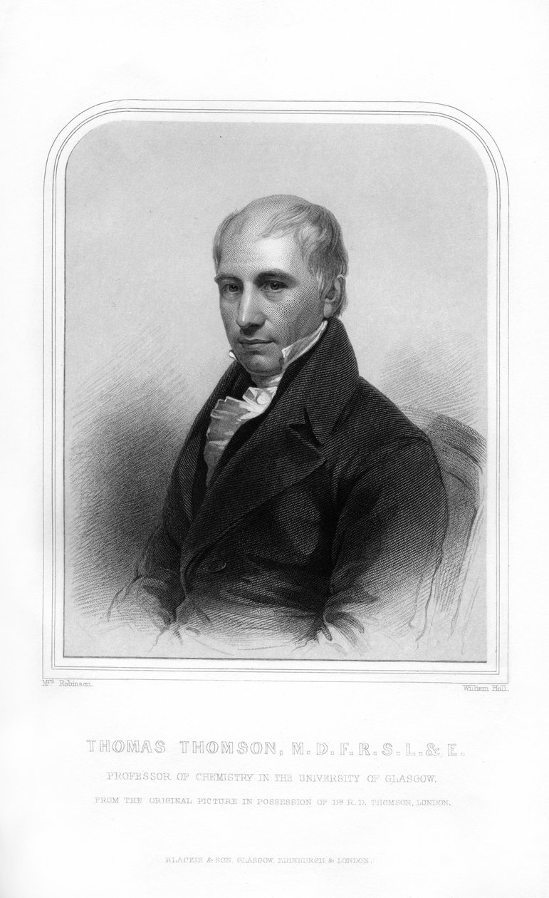 Thomas Thomson, skotsk kemiker, 1870. af William Holl