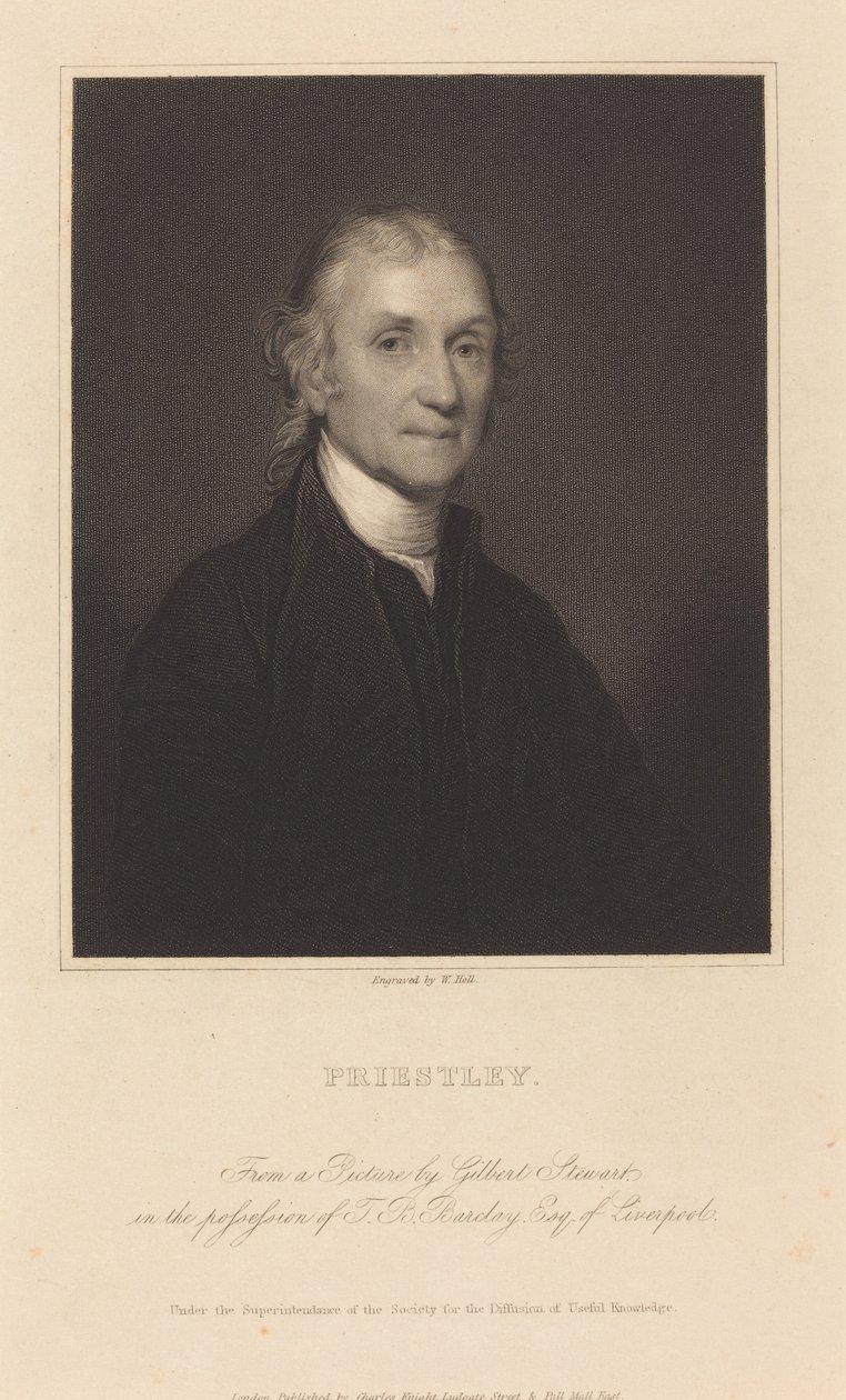 Priestley af William Holl I after Gilbert Stuart