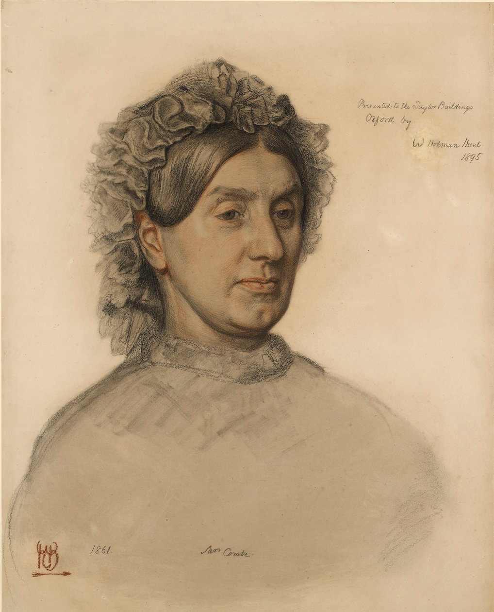 Fru Thomas Combe 1806-1893, 1800-tallet af William Holman Hunt