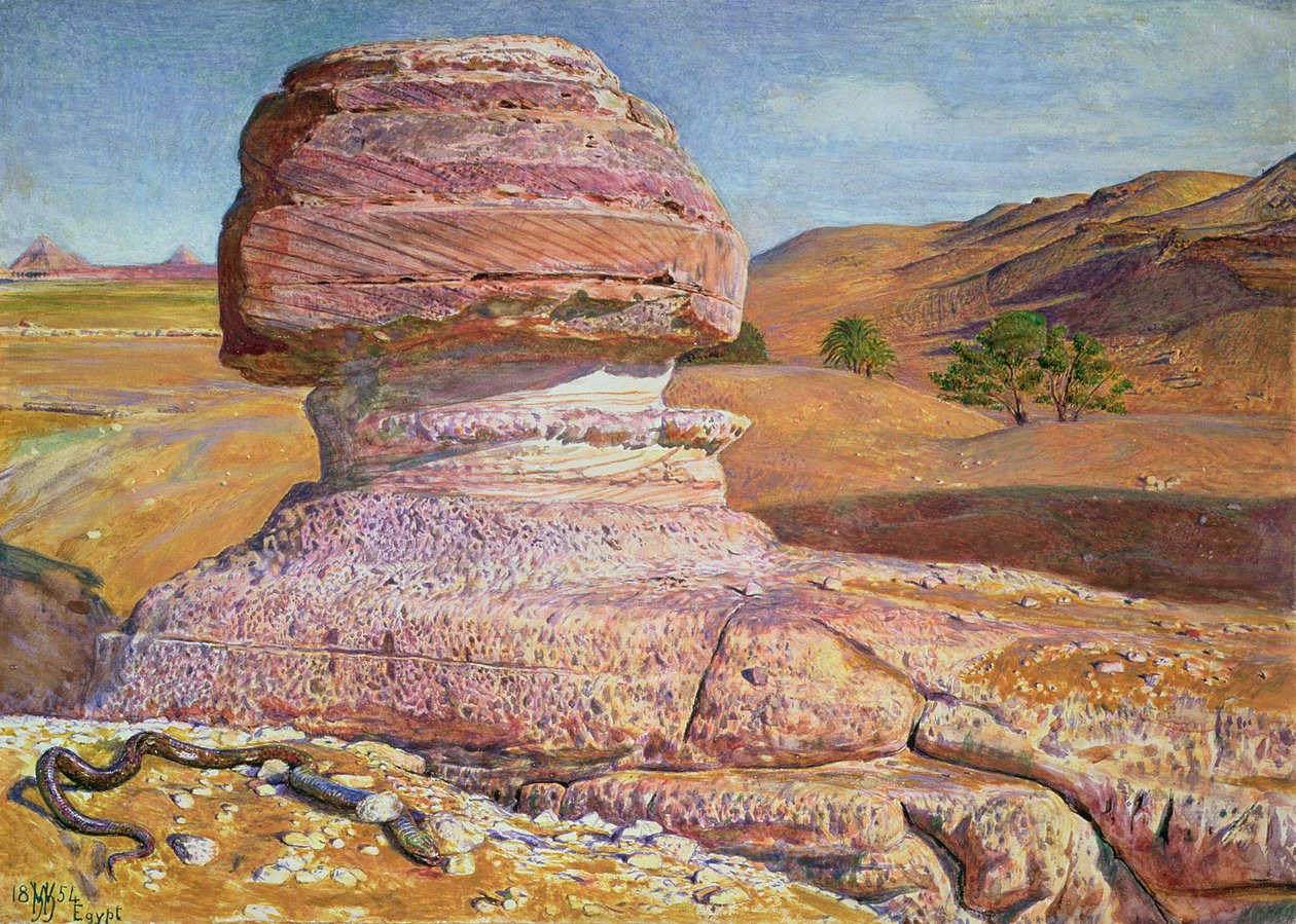 Sfinxen i Gizeh, 1854 af William Holman Hunt