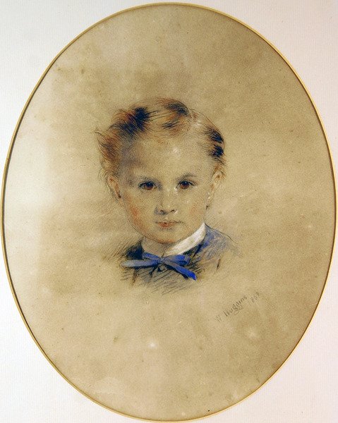 Portræt af en dreng af William Huggins