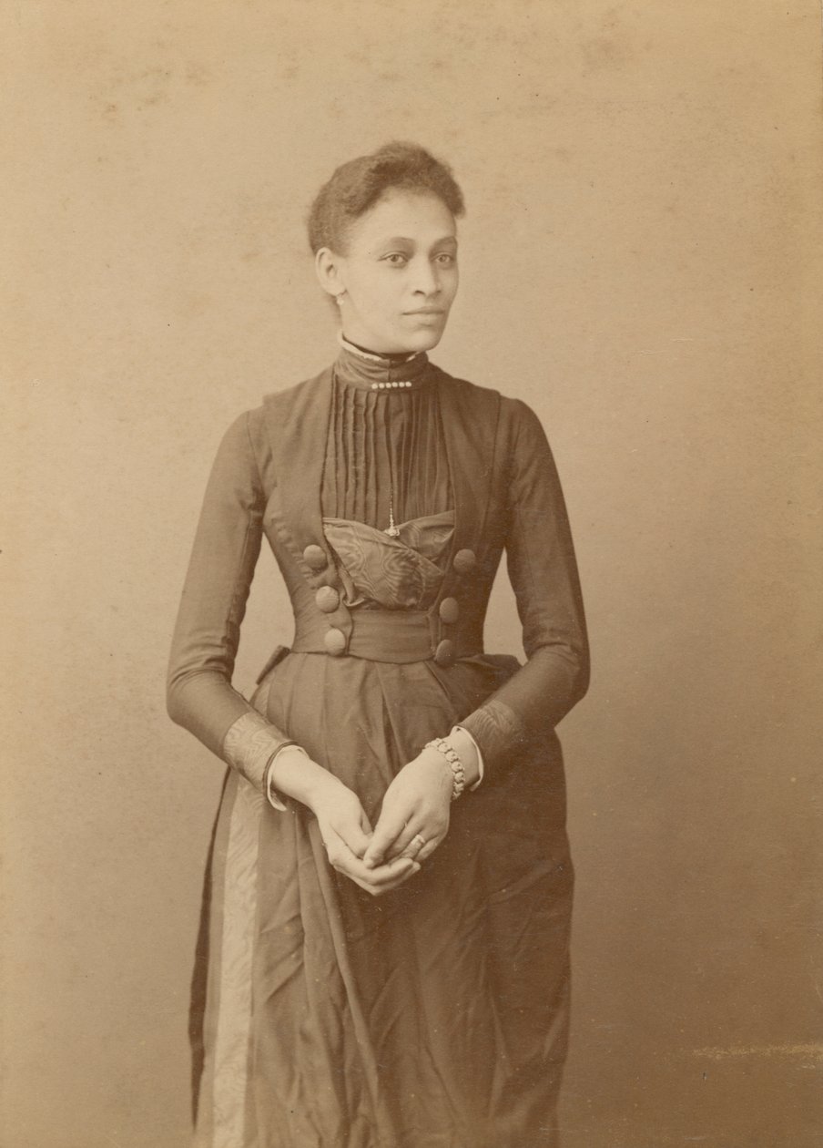 Kabinetskort af en kvinde, 1885-1892. af William J. Kuebler