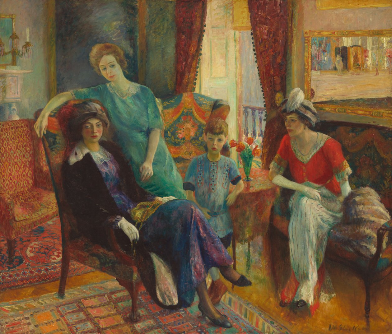 Familiegruppe, 19101911. af William James Glackens
