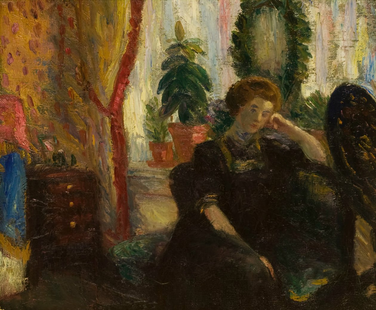 Kunstnerens Hustru, ca. 1905. af William James Glackens