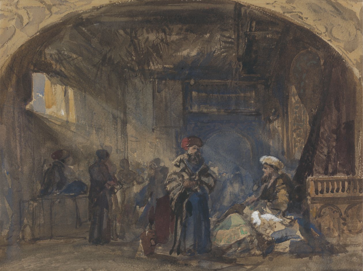 Cairo Bazaar af William James Muller