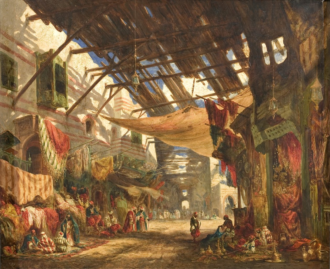 Tæppebasaren, Kairo af William James Muller