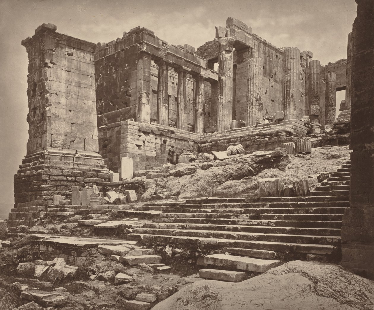 Propylaea fra sydvest, 1882 (foto) af William James Stillman