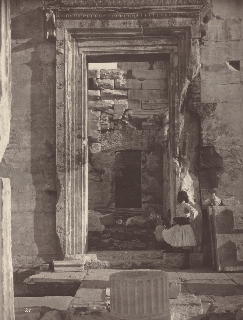 Athens Akropolis, tavle 21 af William James Stillman