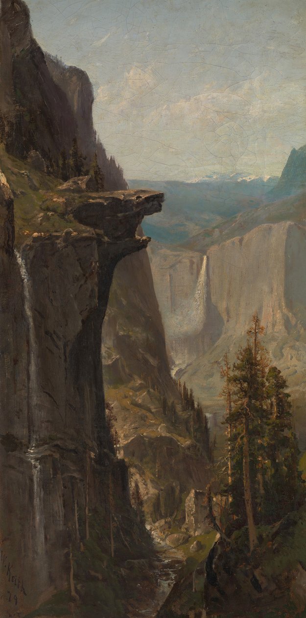 Yosemite Falls, fra Glacier Point, 1879. af William Keith