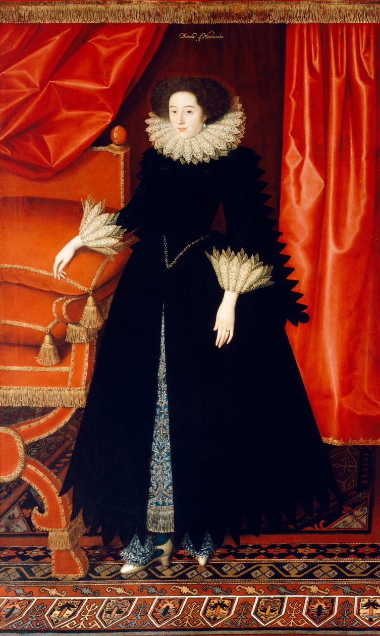 Elizabeth Bassett ca. 1615 (olie på lærred) af William Larkin