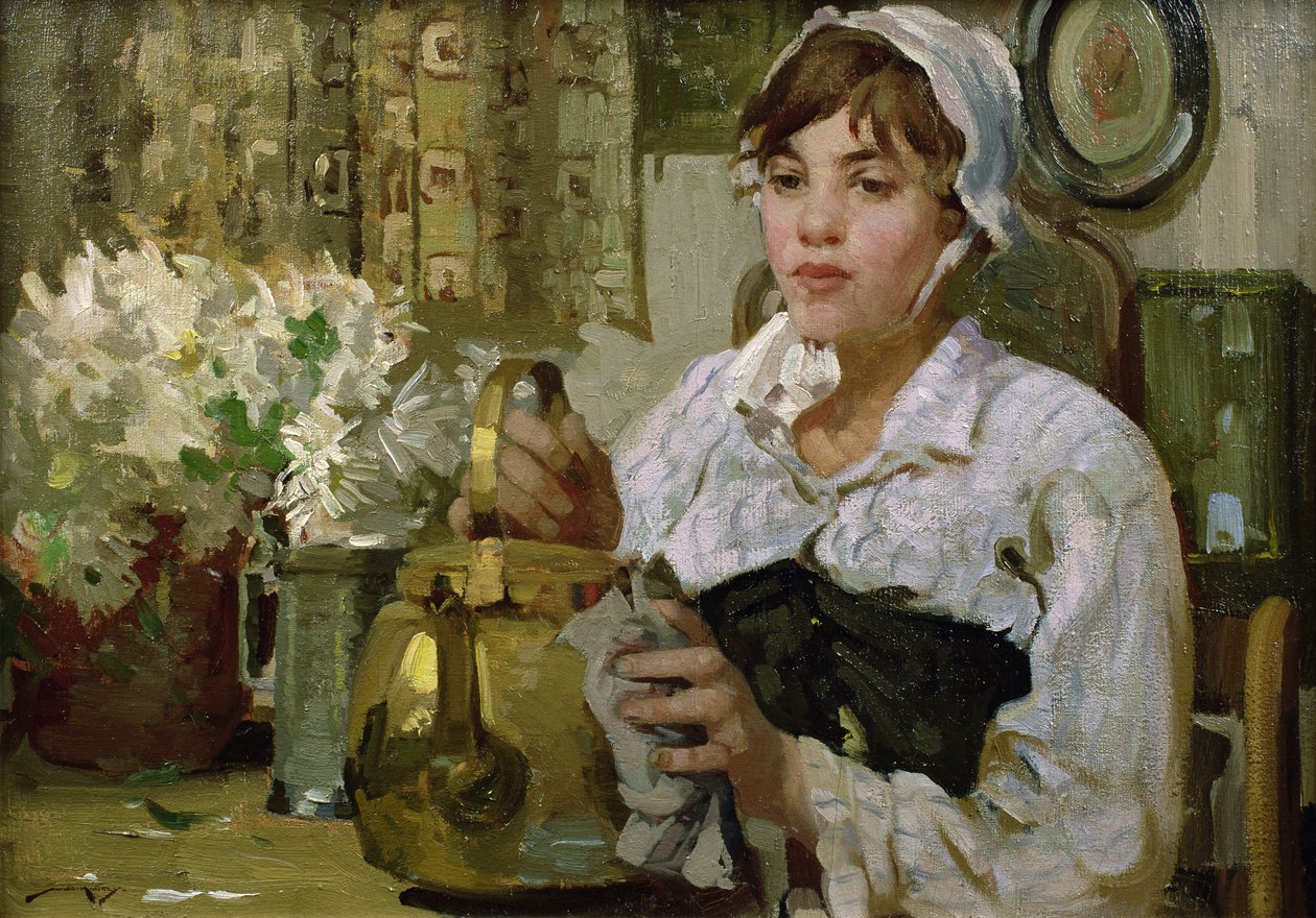 Fredag morgen (olie på lærred) af William Lee Hankey